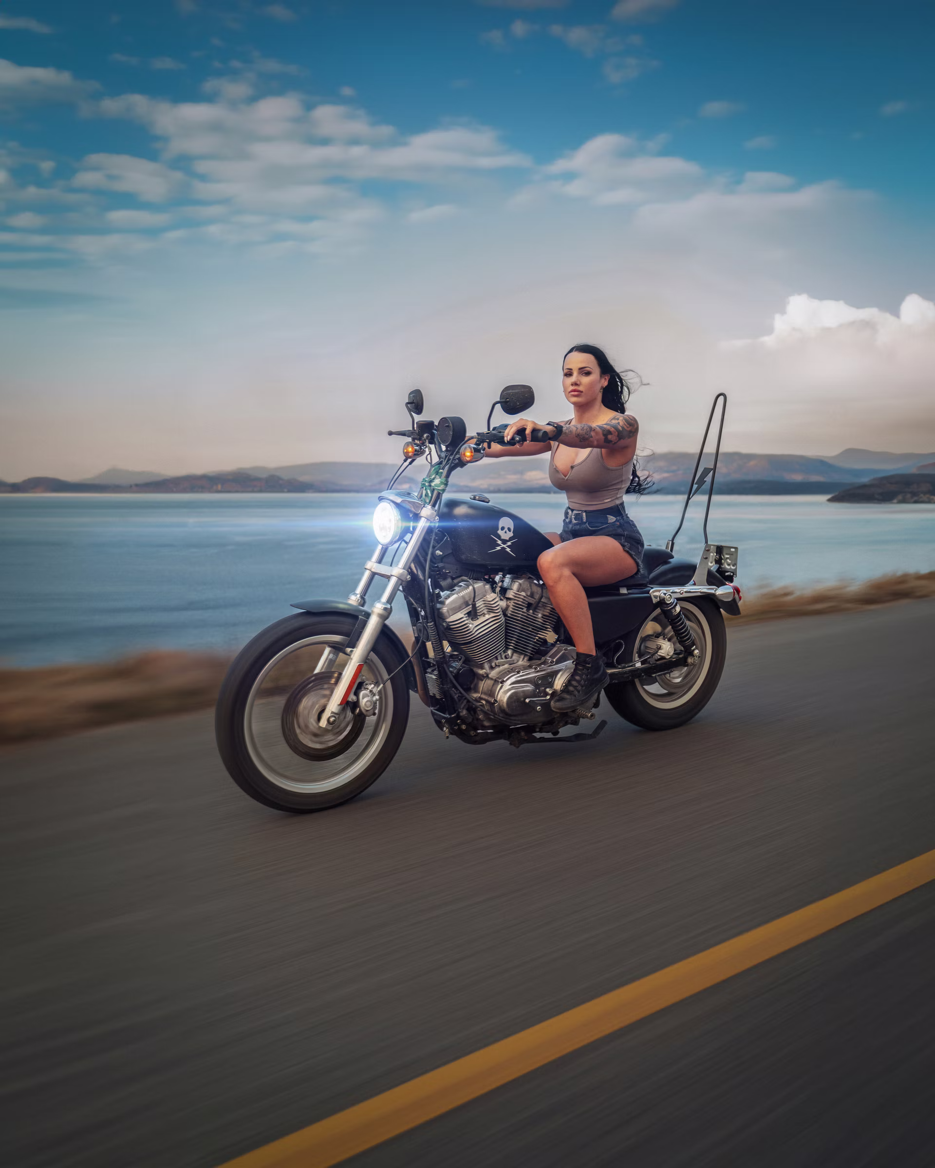 Sunsets with Winona editorial portrait by Josiah Crowell, frame 5